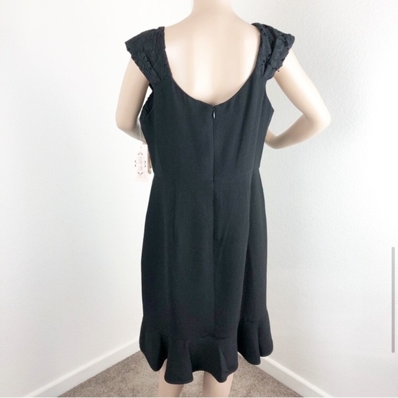 NEW Nanette Lepore Rich Romantics very black dress - Picture 5 of 8